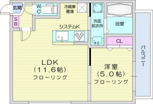 西１８丁目駅 徒歩2分 13階の物件間取画像